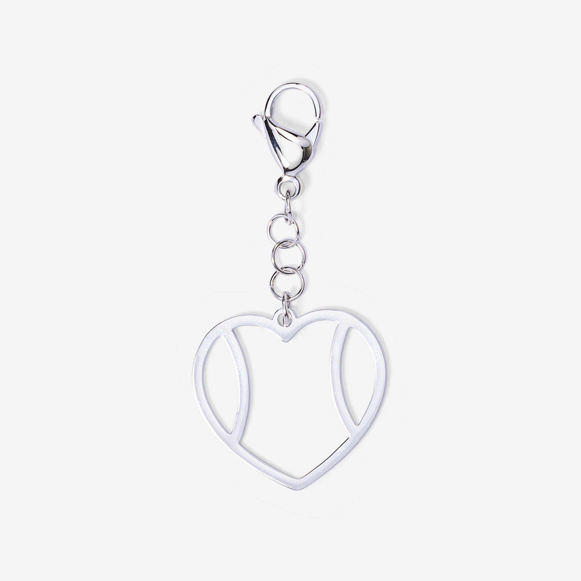 Tennis Bag Zipper Pull Charm Tennis Ball Heart