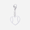 Tennis Bag Zipper Pull Charm Tennis Heart