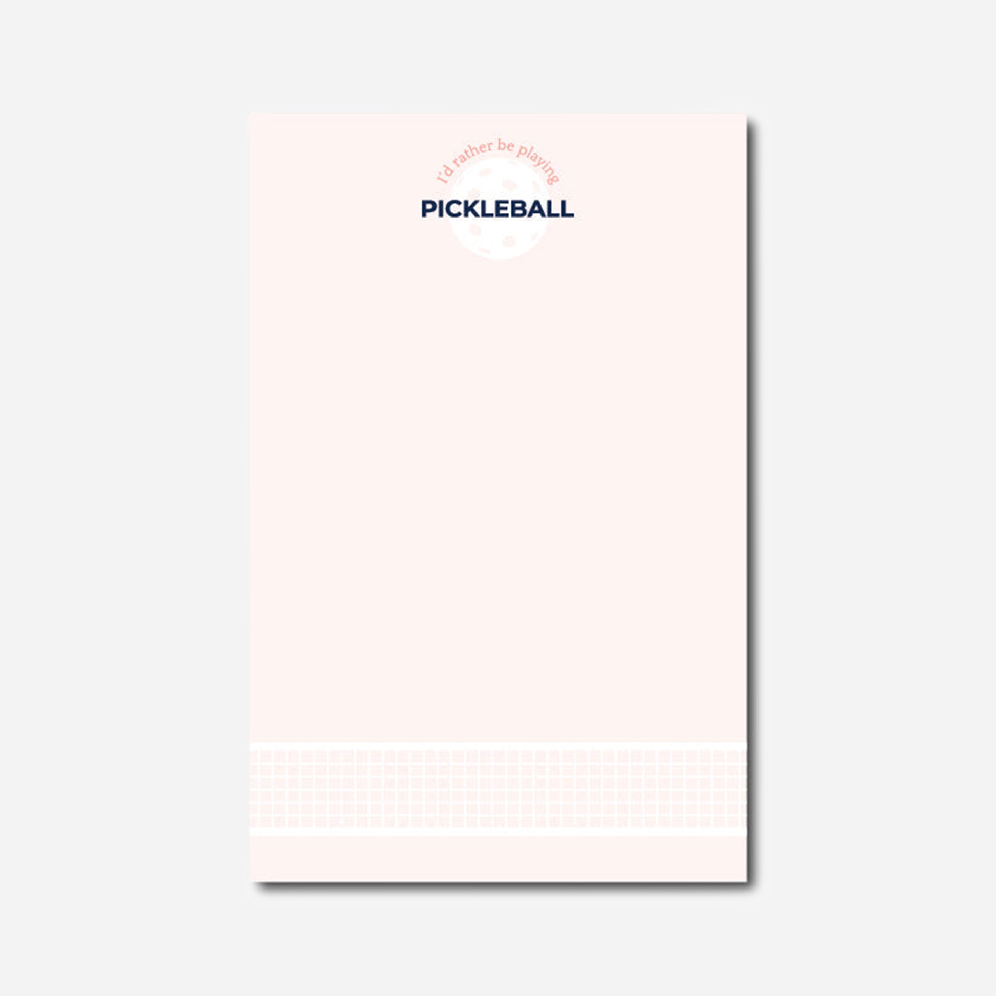 Pickleball Notepads Large Pink Pickleball 8.5 x 5.5