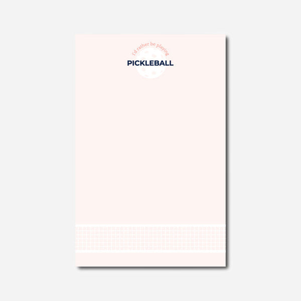 Pickleball Notepads Large Pink Pickleball 8.5 x 5.5