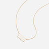 Pickleball Court Necklace Gold
