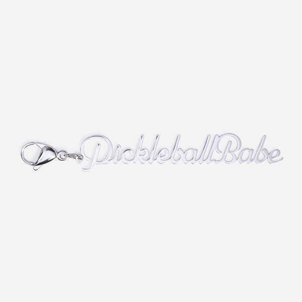 Tennis Bag Zipper Pull Charm Pickleball Babe