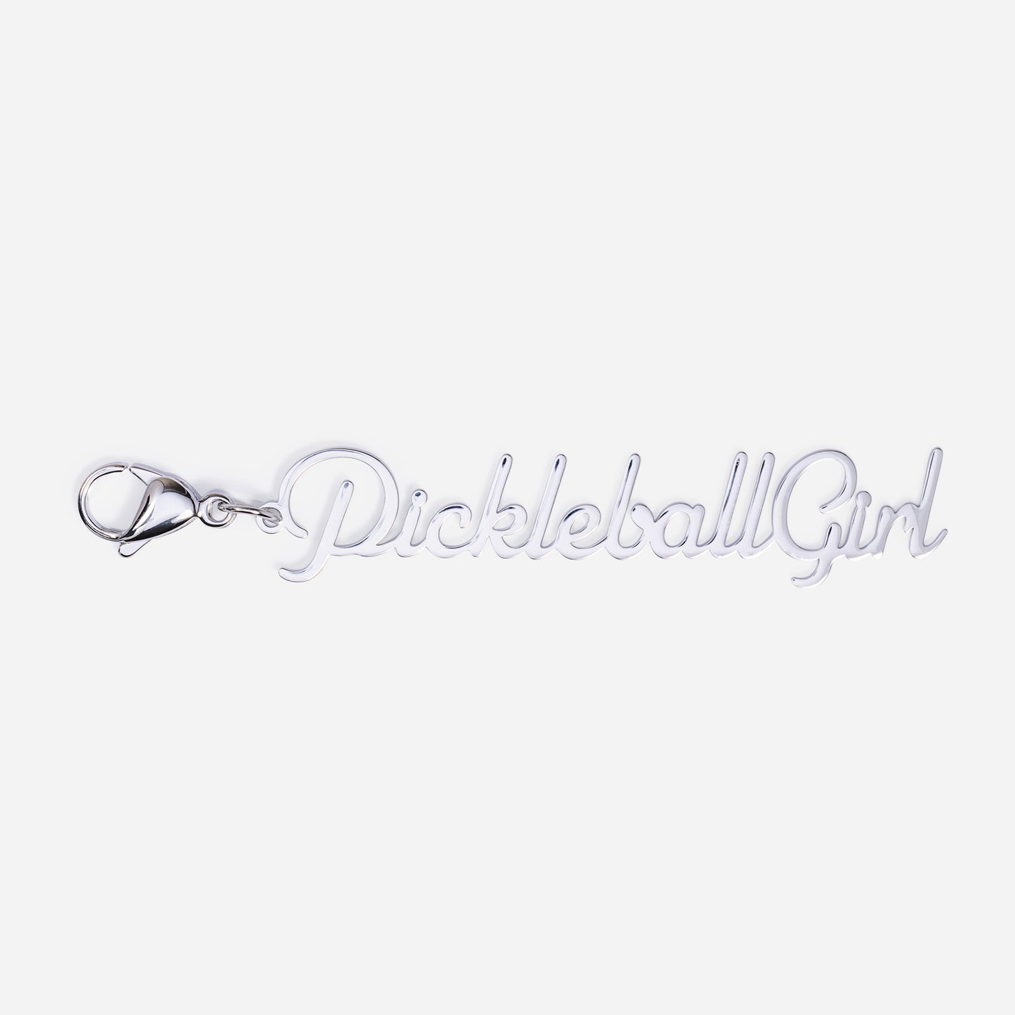 Tennis Bag Zipper Pull Charm Pickleball Girl