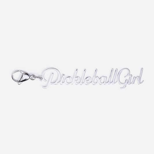 Tennis Bag Zipper Pull Charm Pickleball Girl