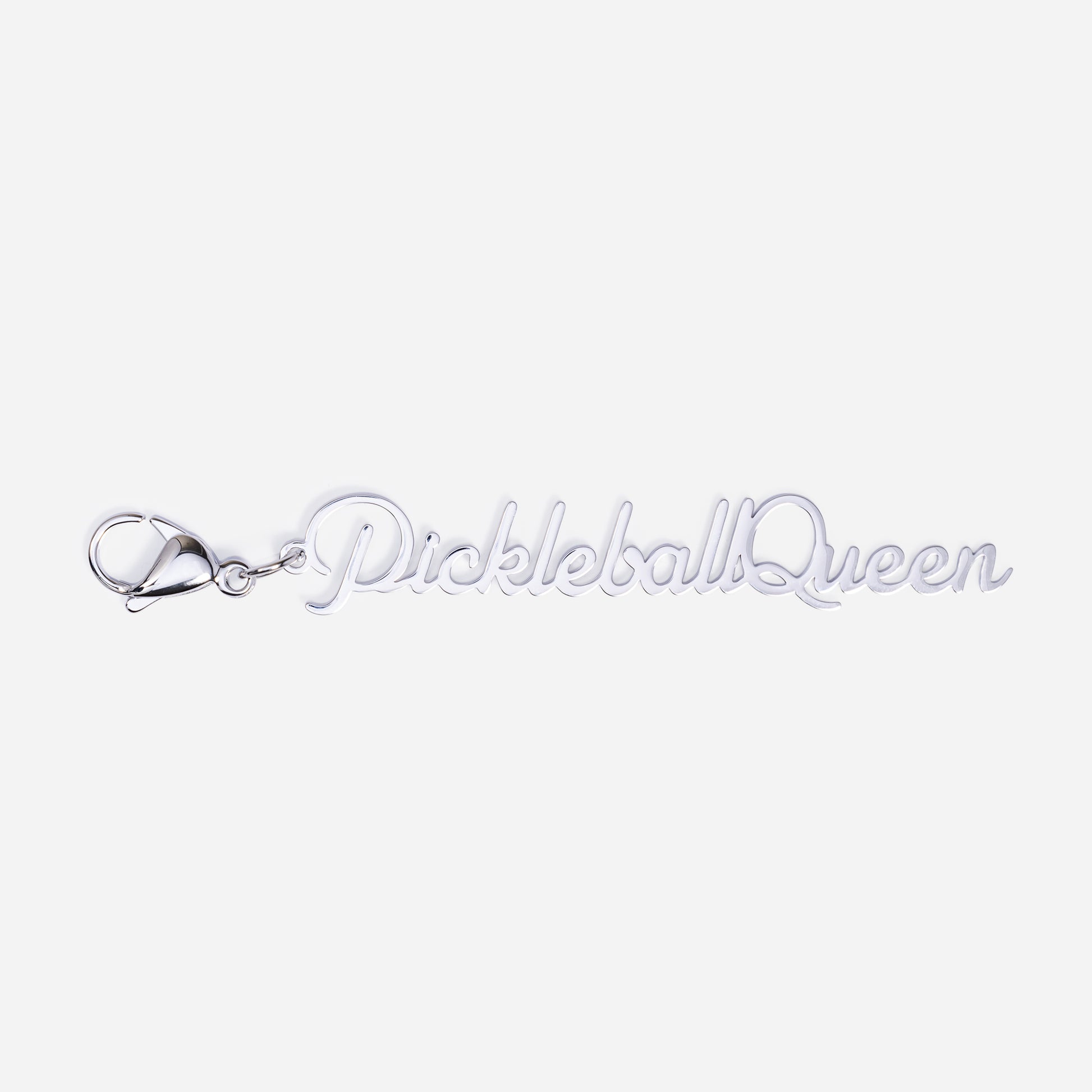 Tennis Bag Zipper Pull Charm Pickleball Queen