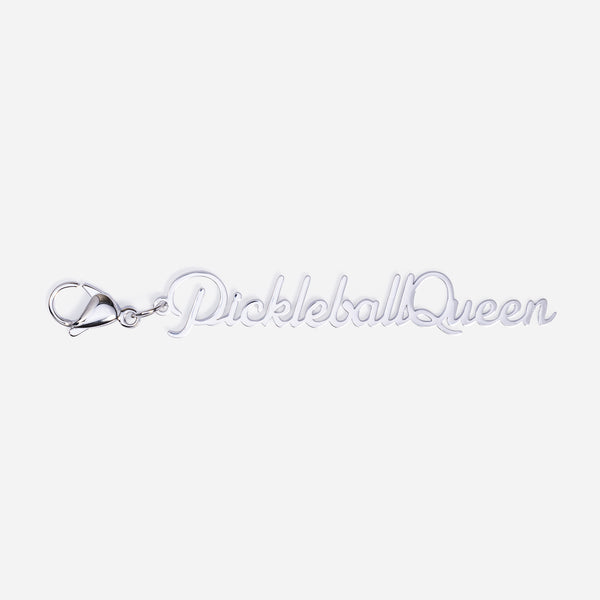 Tennis Bag Zipper Pull Charm Pickleball Queen