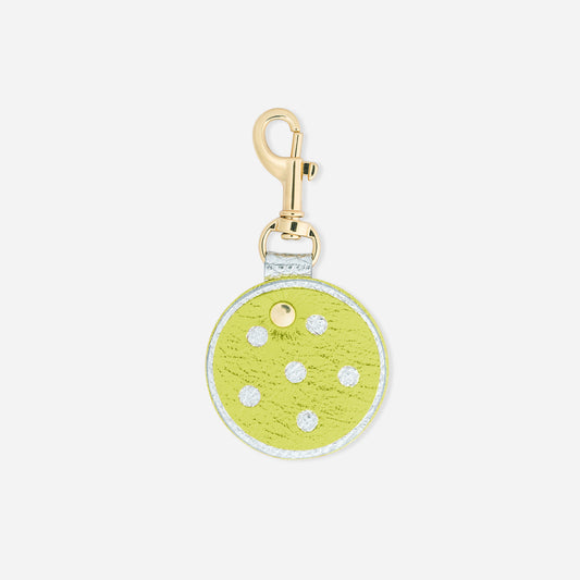 Quinn Keychain Charm Lemon Lime Pickleball
