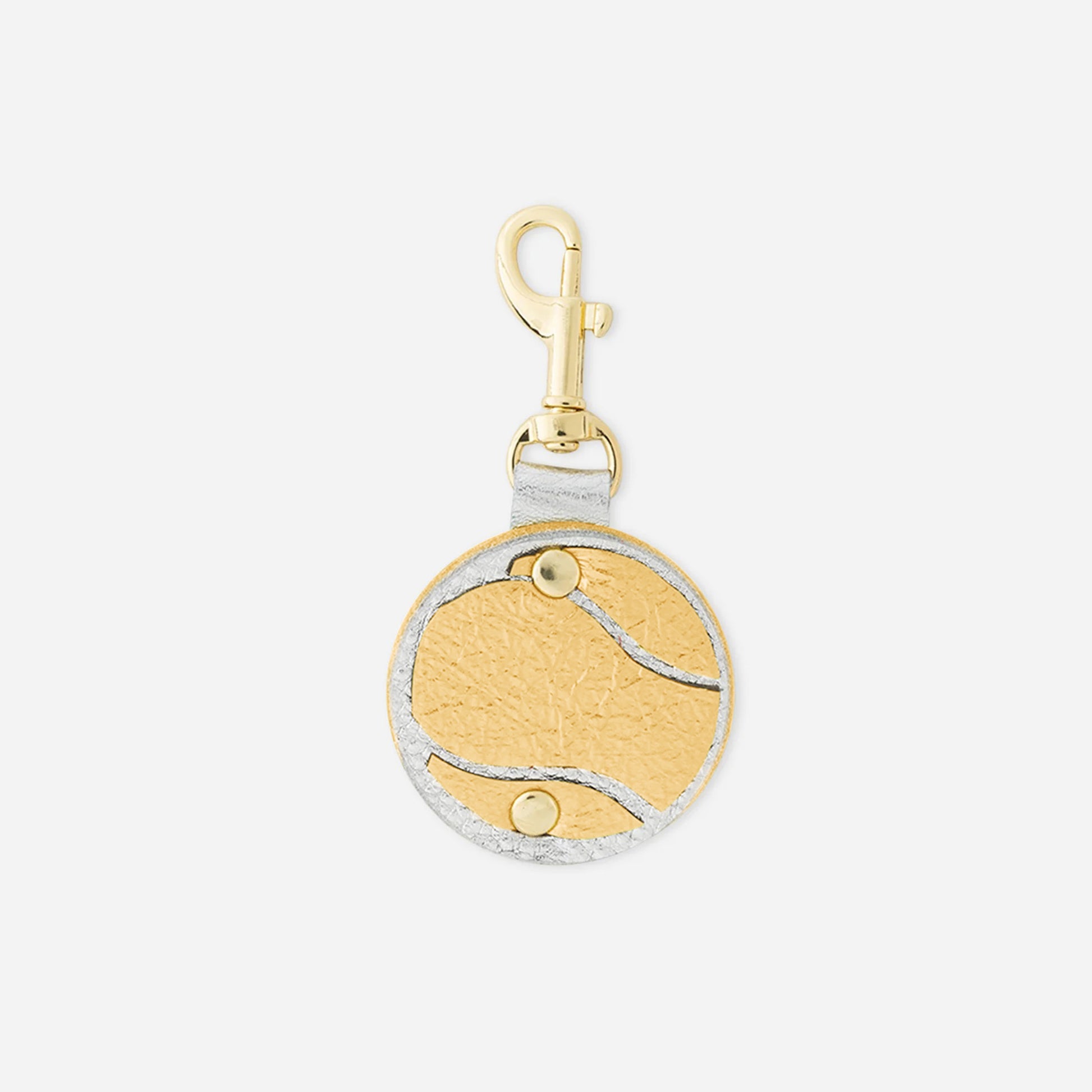 Quinn Keychain Charm Gold Tennis Ball