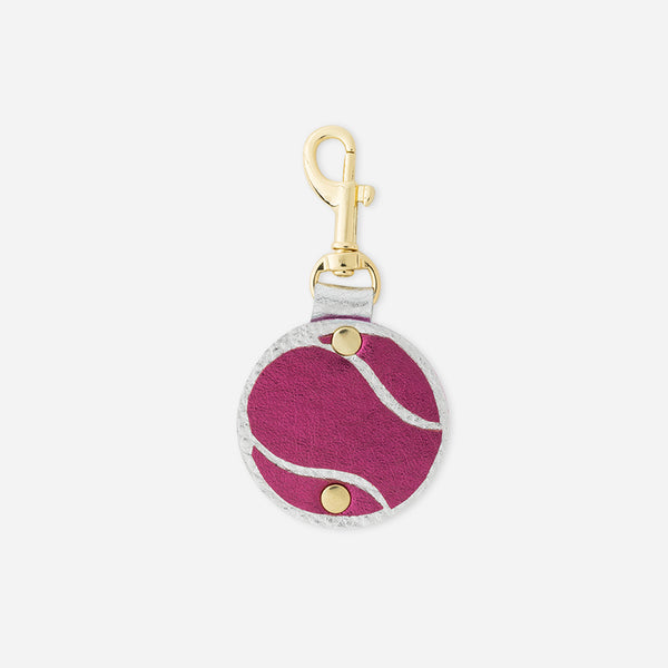 Quinn Keychain Charm Fuchsia Tennis Ball