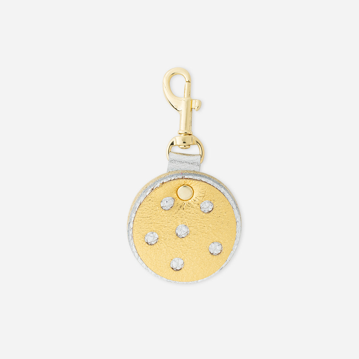 Quinn Keychain Charm Gold Pickleball