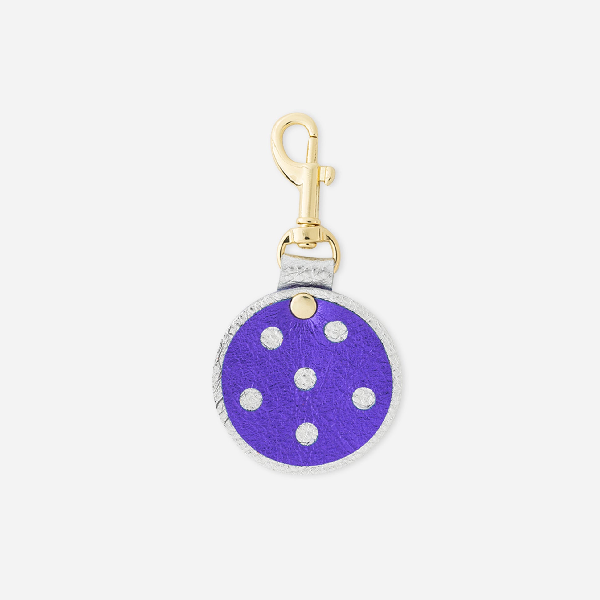 Quinn Keychain Charm Grape Pickleball