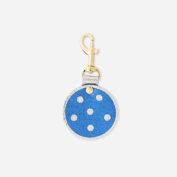Quinn Keychain Charm Indigo Pickleball