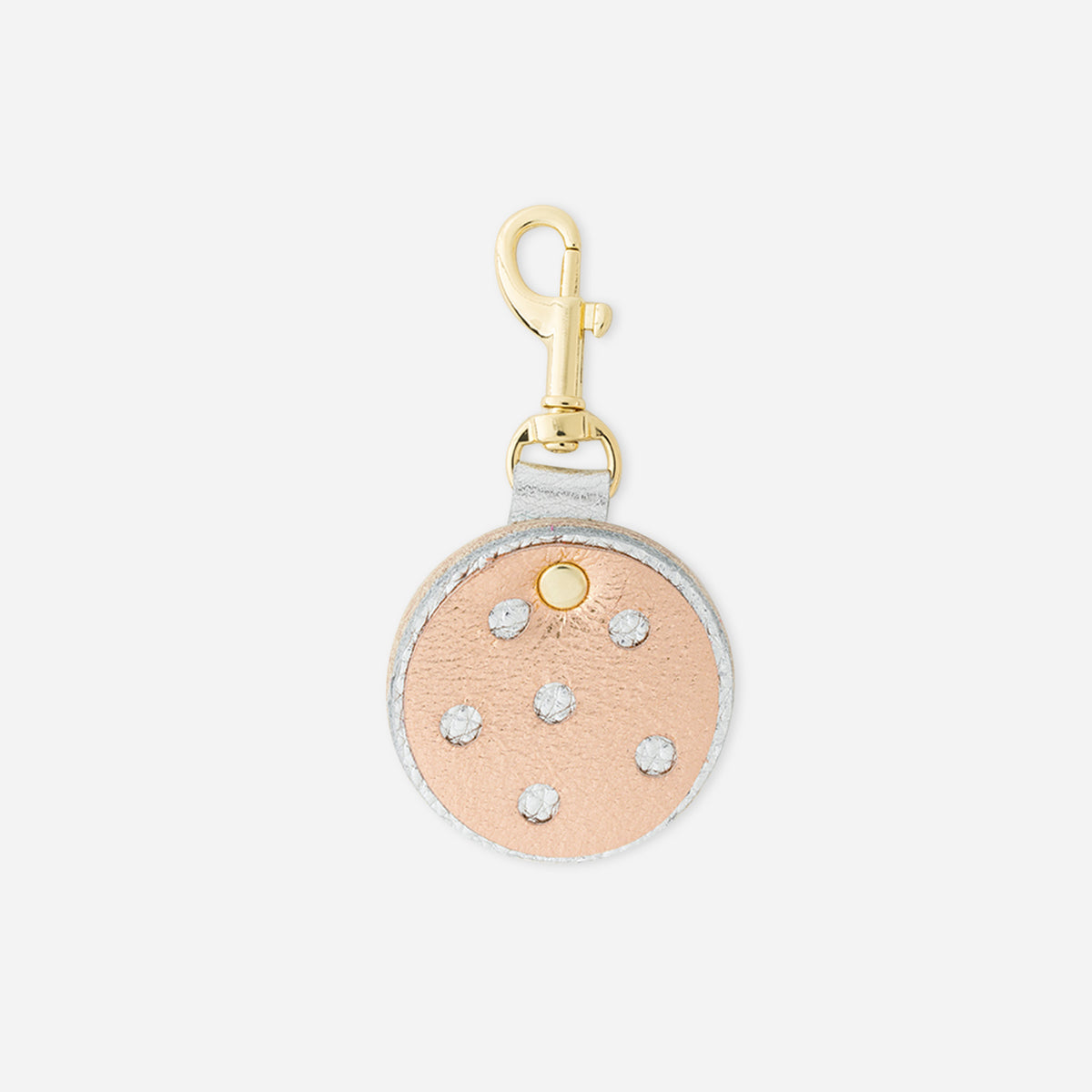 Quinn Keychain Charm Rosegold Pickleball