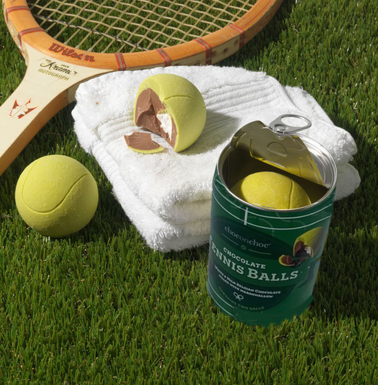 Chocolate tennis balls.