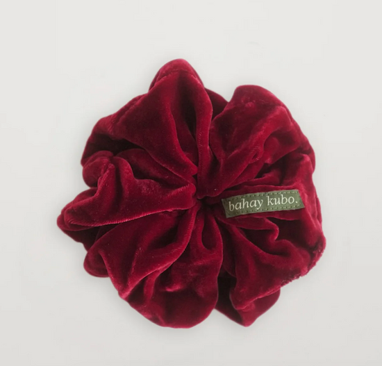 Velvet scrunchie.