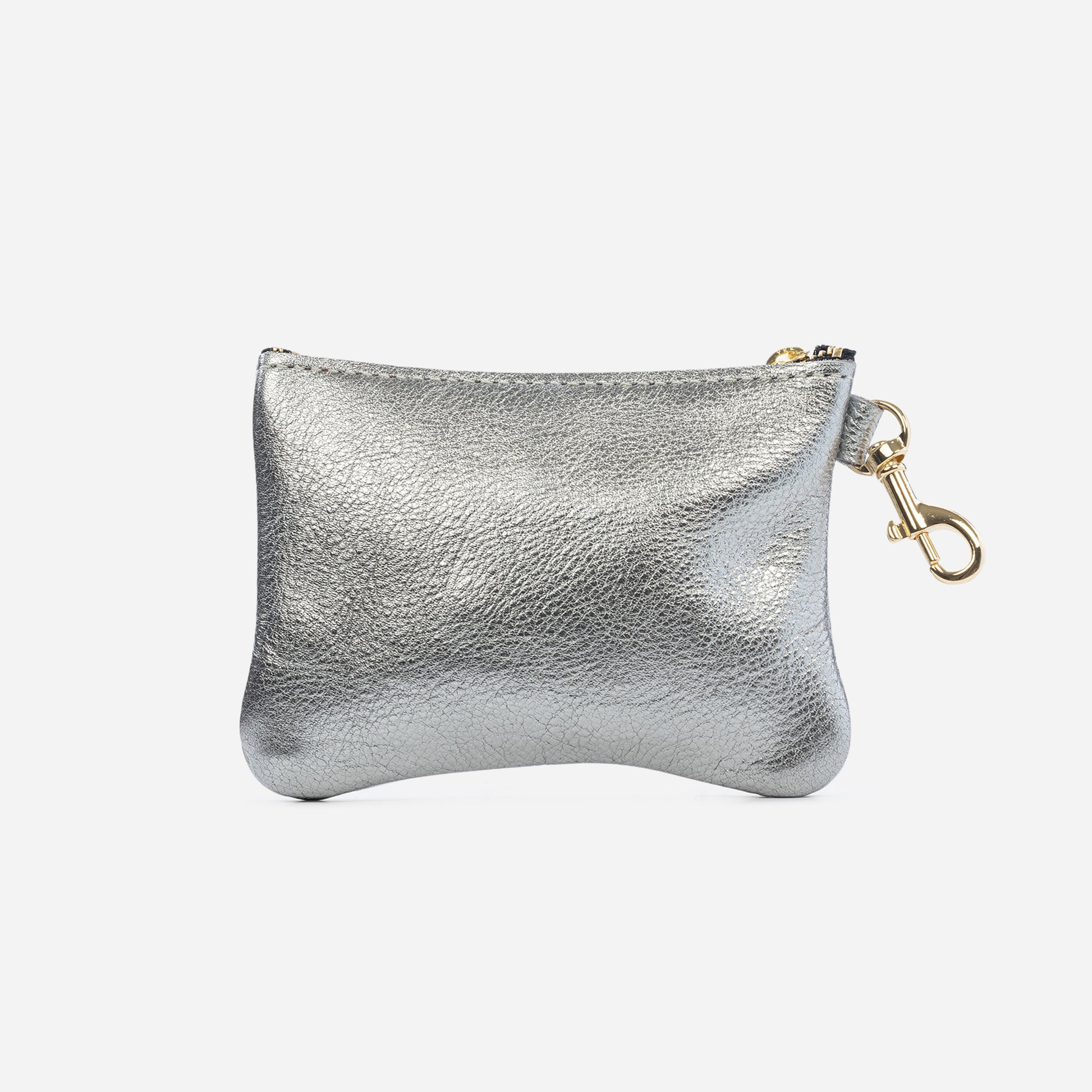 Shay Mini Leather Pouch Graphite Initial