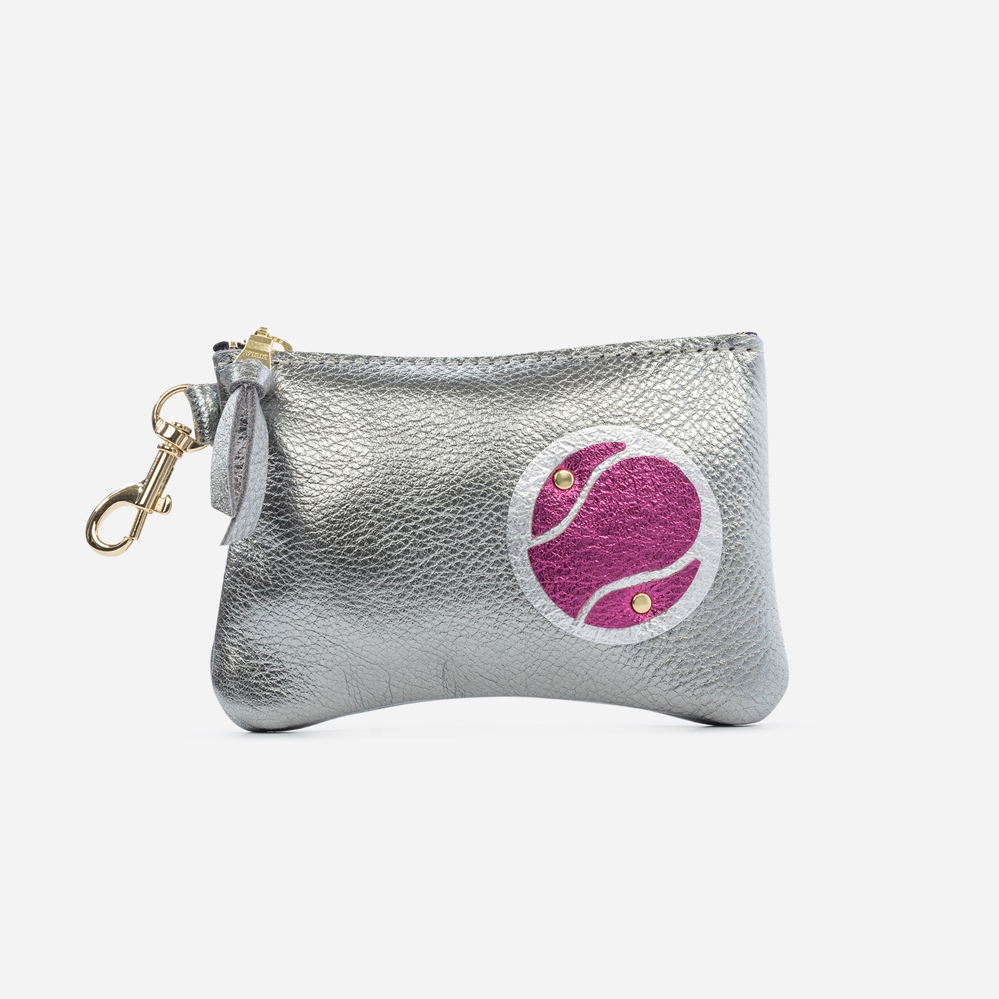 Shay Mini Leather Pouch Graphite Tennis Ball