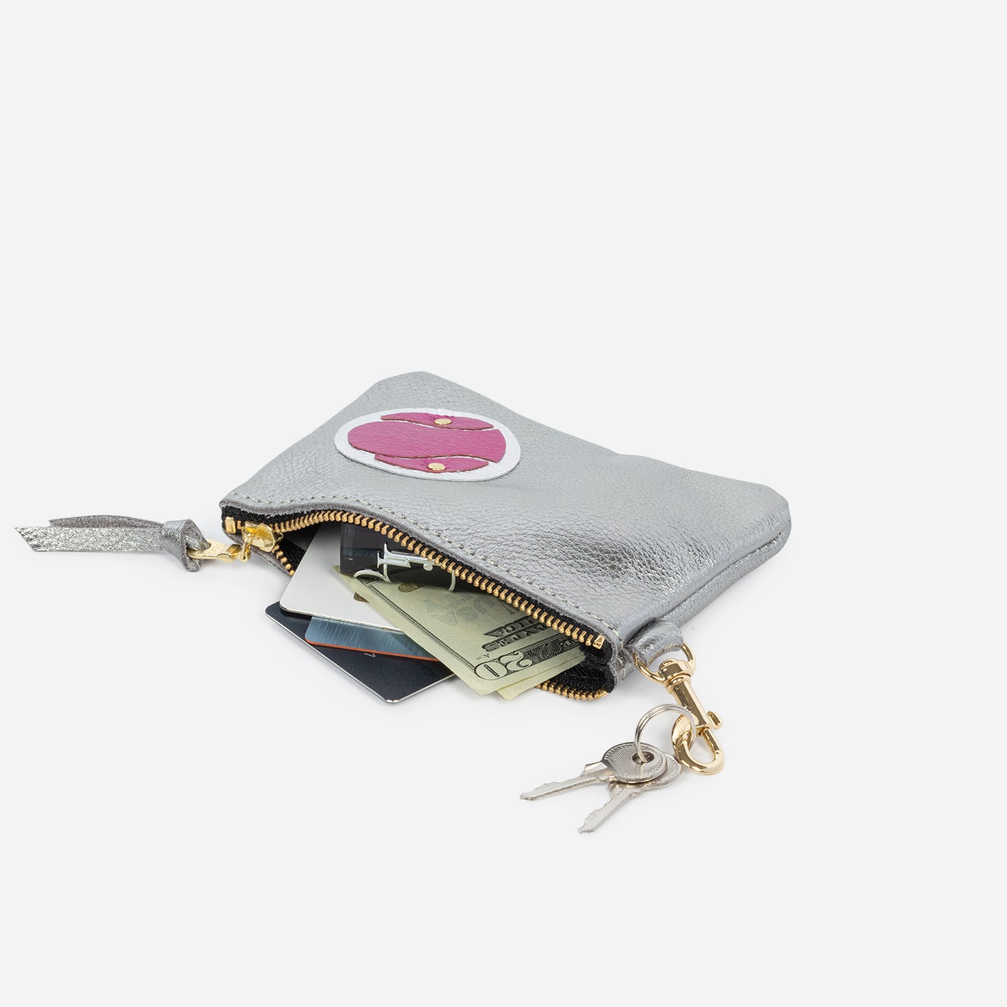 Shay Mini Leather Pouch Graphite Tennis Ball