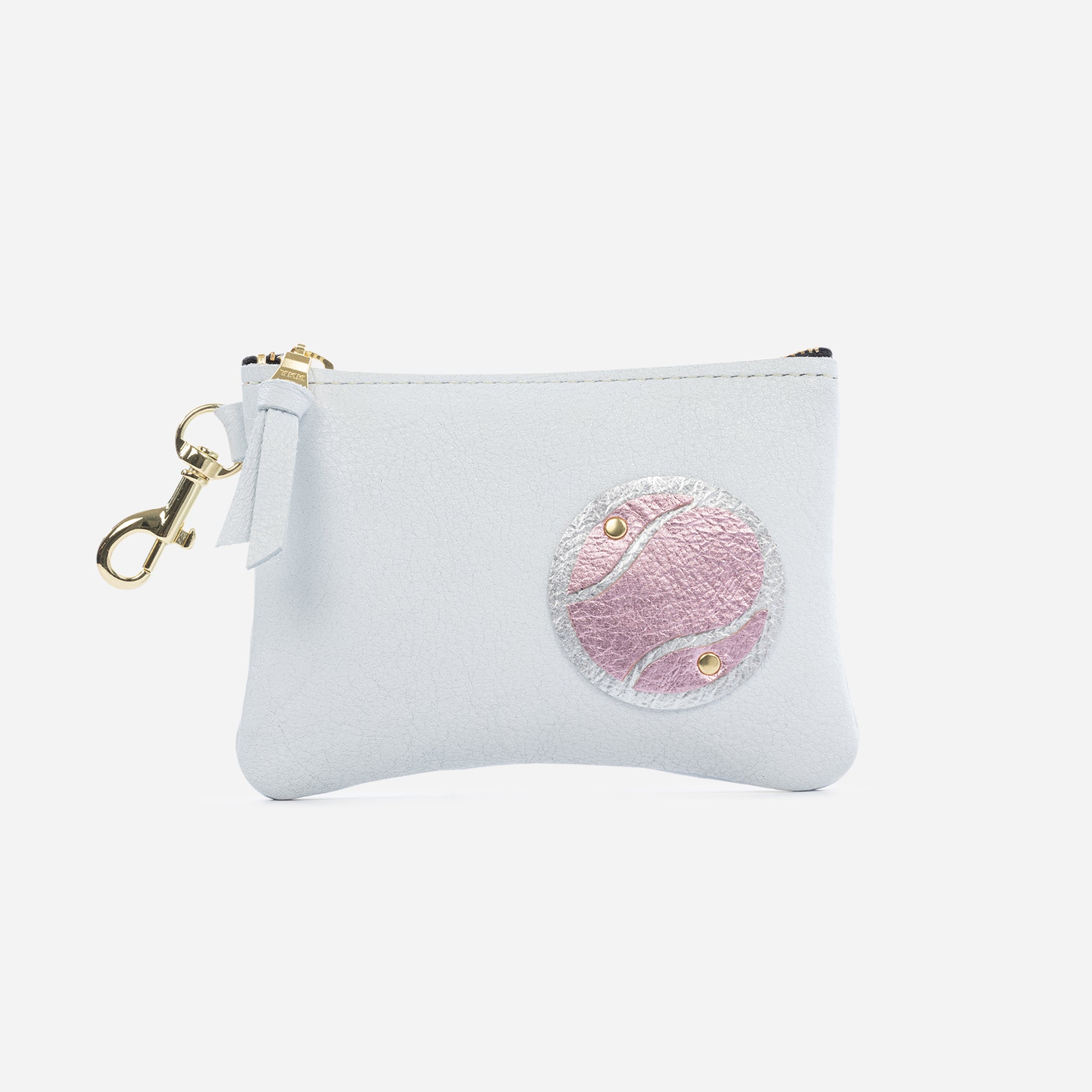 Shay Mini Leather Pouch Snow Tennis Ball