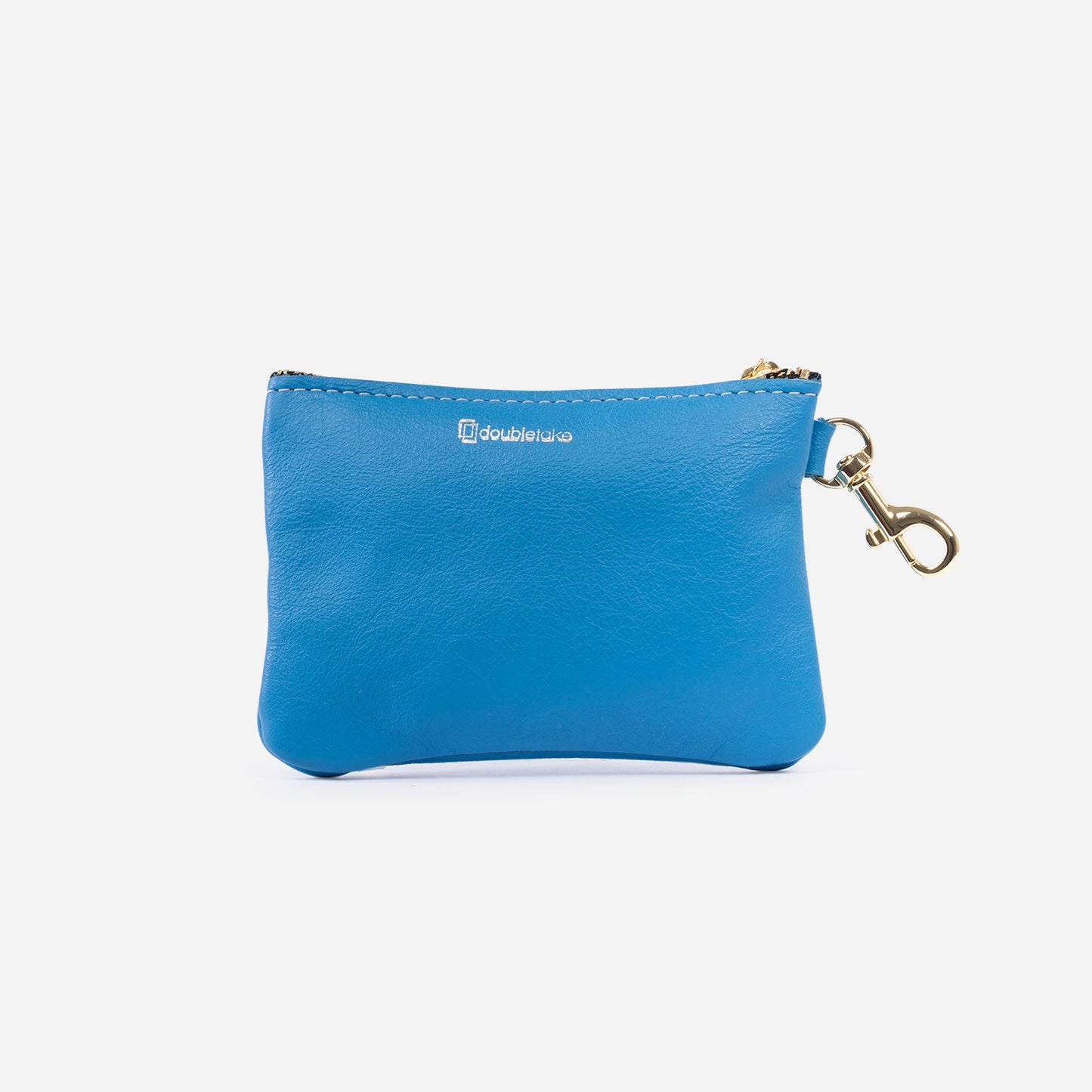 Shay Mini Leather Pouch Australian Blue