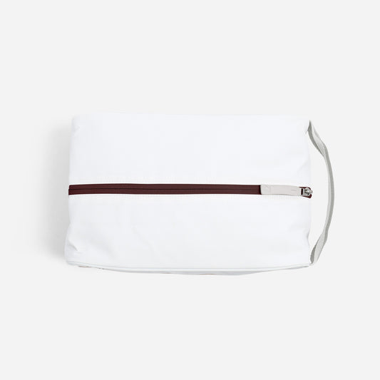 Roma Tennis Shoe Bag Dove White & Syrah