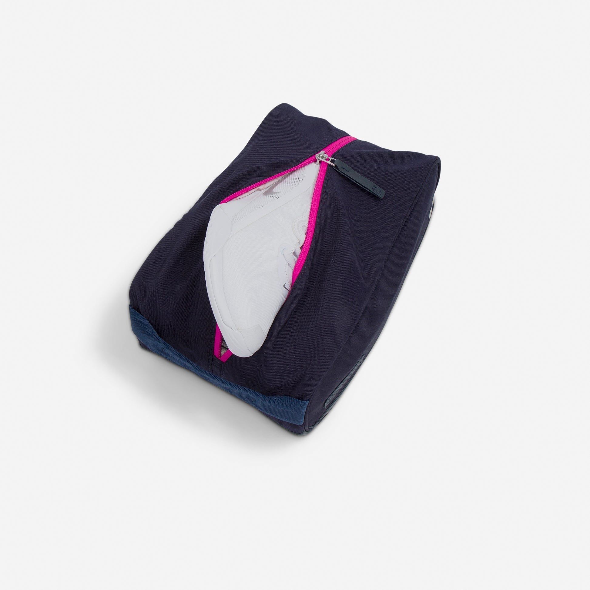 Roma Tennis Shoe Bag Navy & Fuchsia
