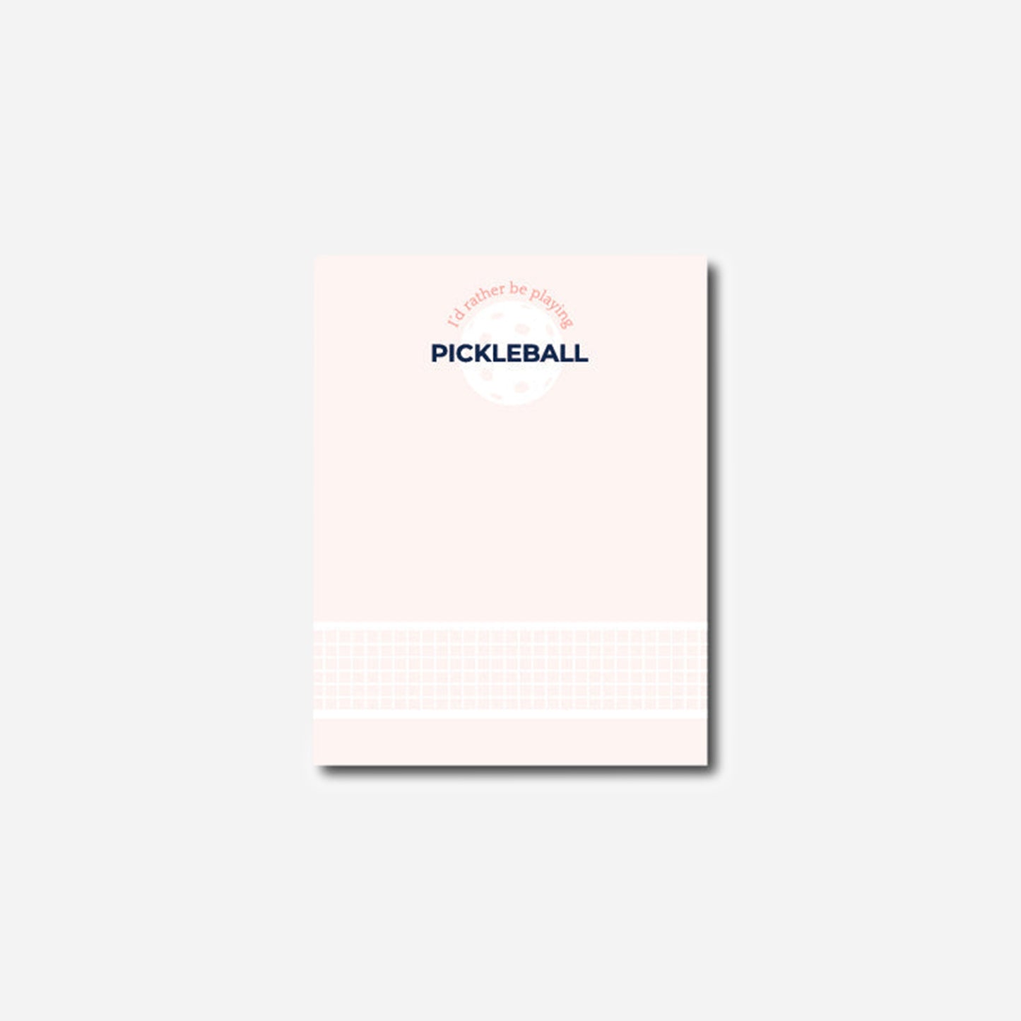Pickleball Notepads Small Pink Pickleball 5.5 x 4.25