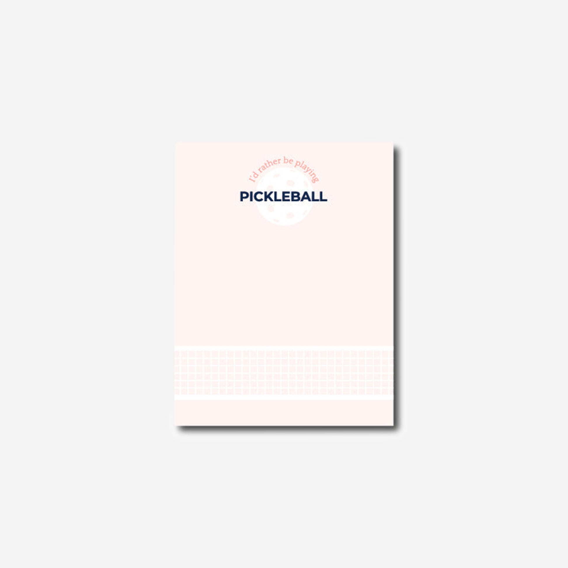 Pickleball Notepads Small Pink Pickleball 5.5 x 4.25