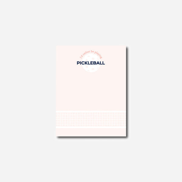 Pickleball Notepads Small Pink Pickleball 5.5 x 4.25