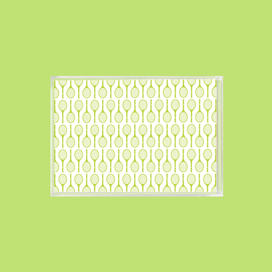Tennis Catchall Tray Lime