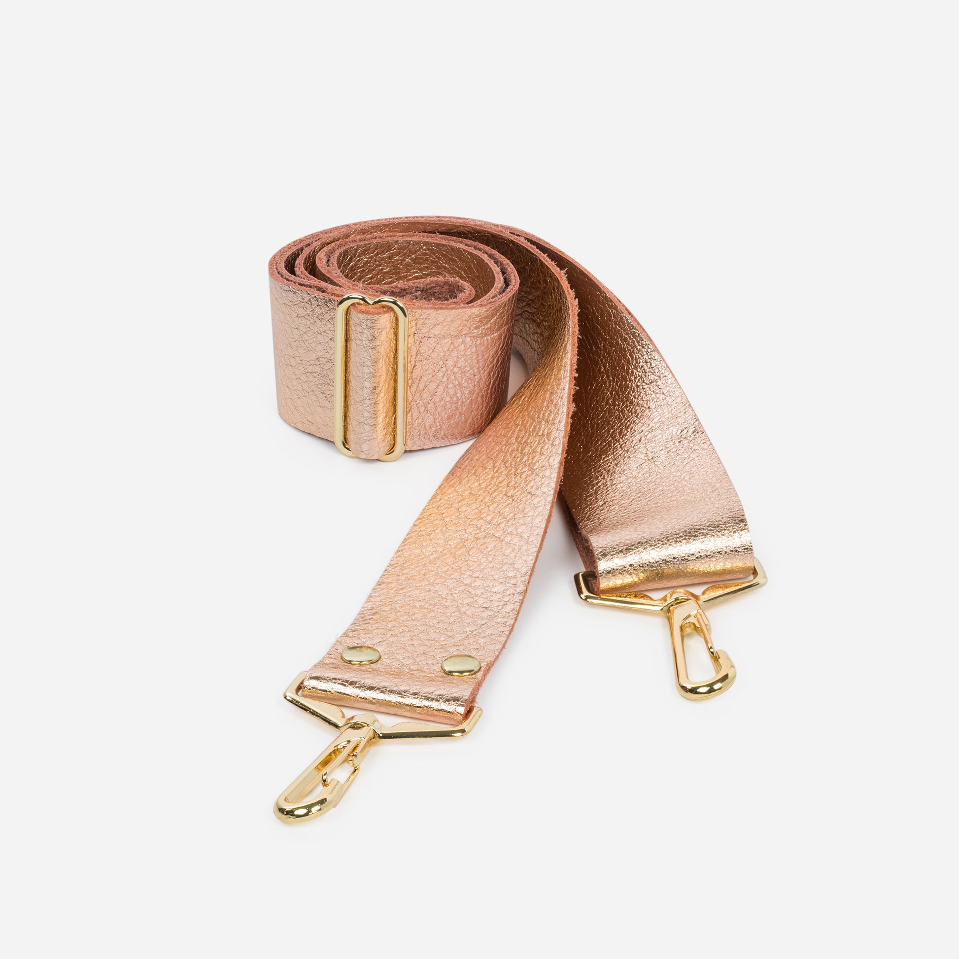 Leather Handbag Strap Rose gold