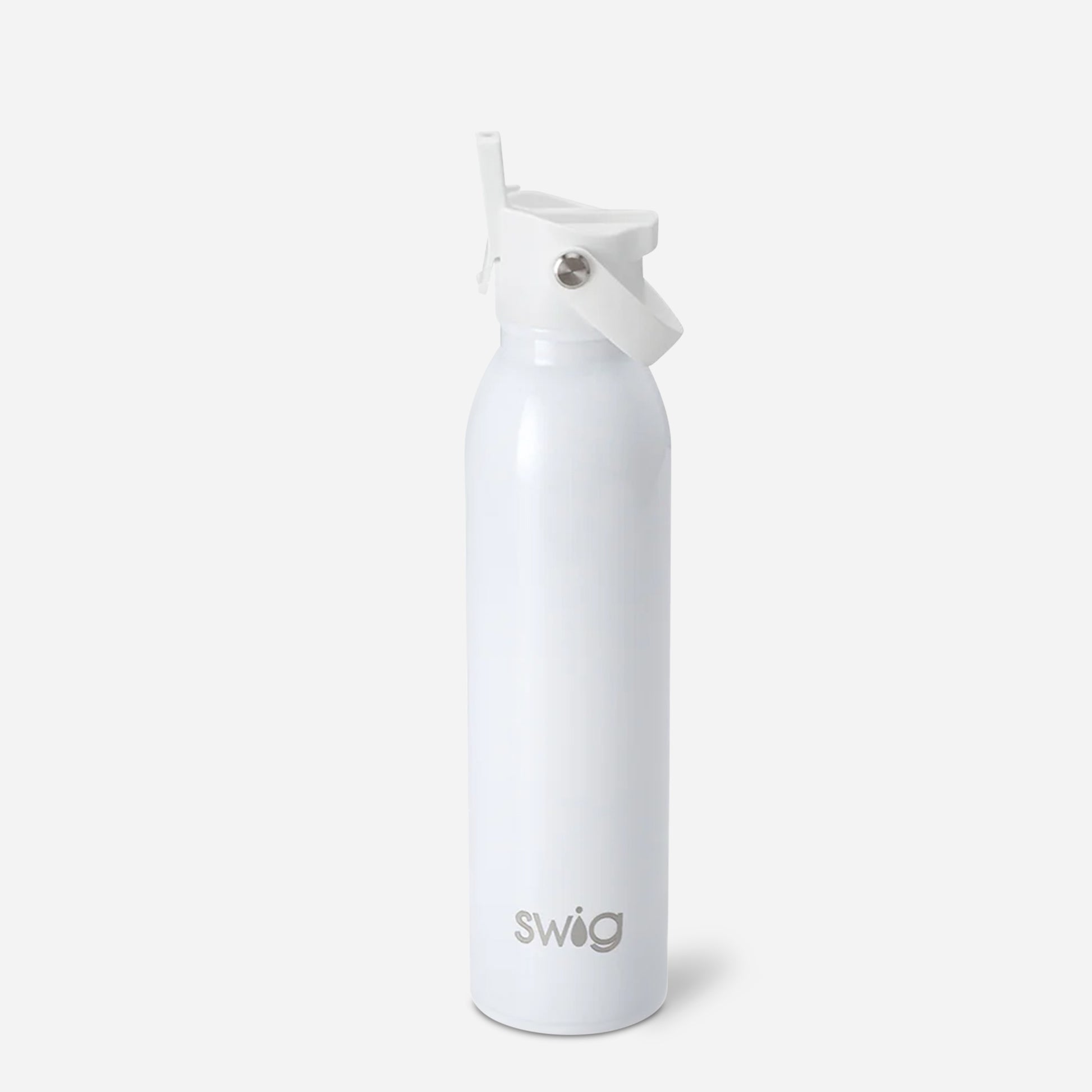 Swig Water Bottle Shimmer White