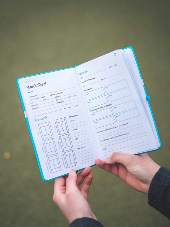 Journal with tennis related prompts