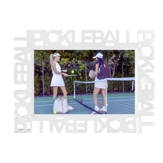 While frame with the work Pickleball around the border