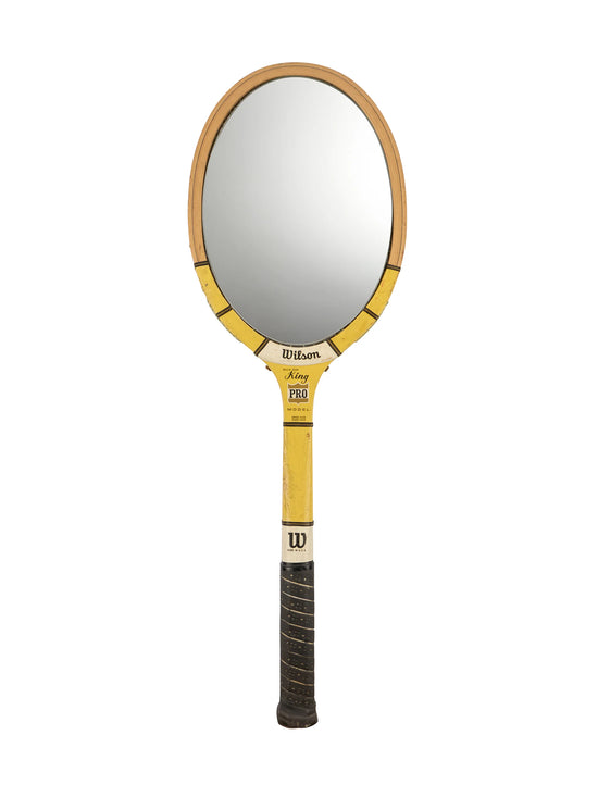 Tennis racquet mirror.