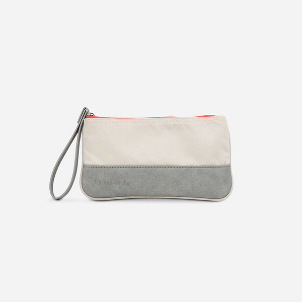 Wells Wristlet Canvas & Poppy