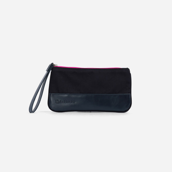 Wells Wristlet Navy & Fuchsia