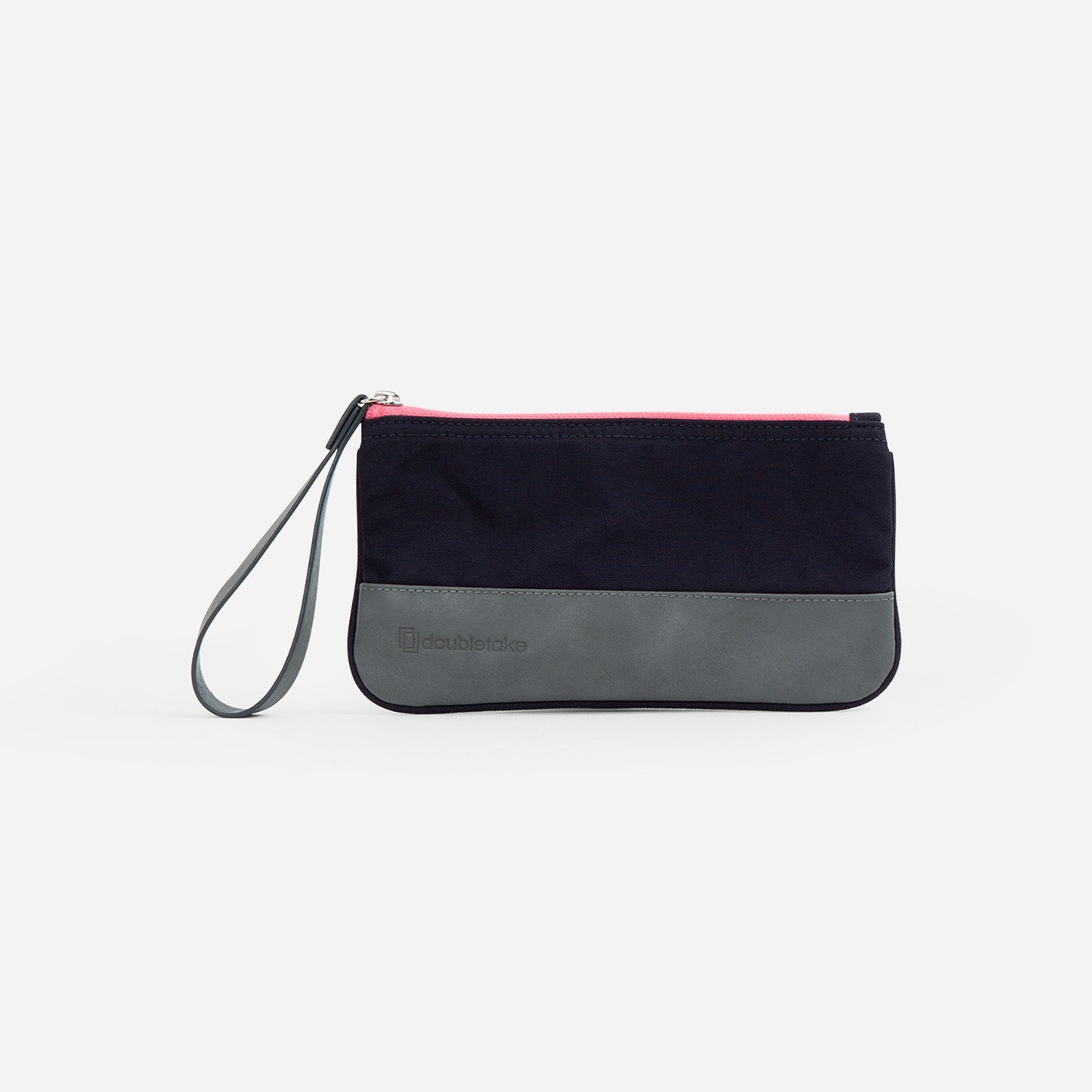 Wells Wristlet Navy & Watermelon