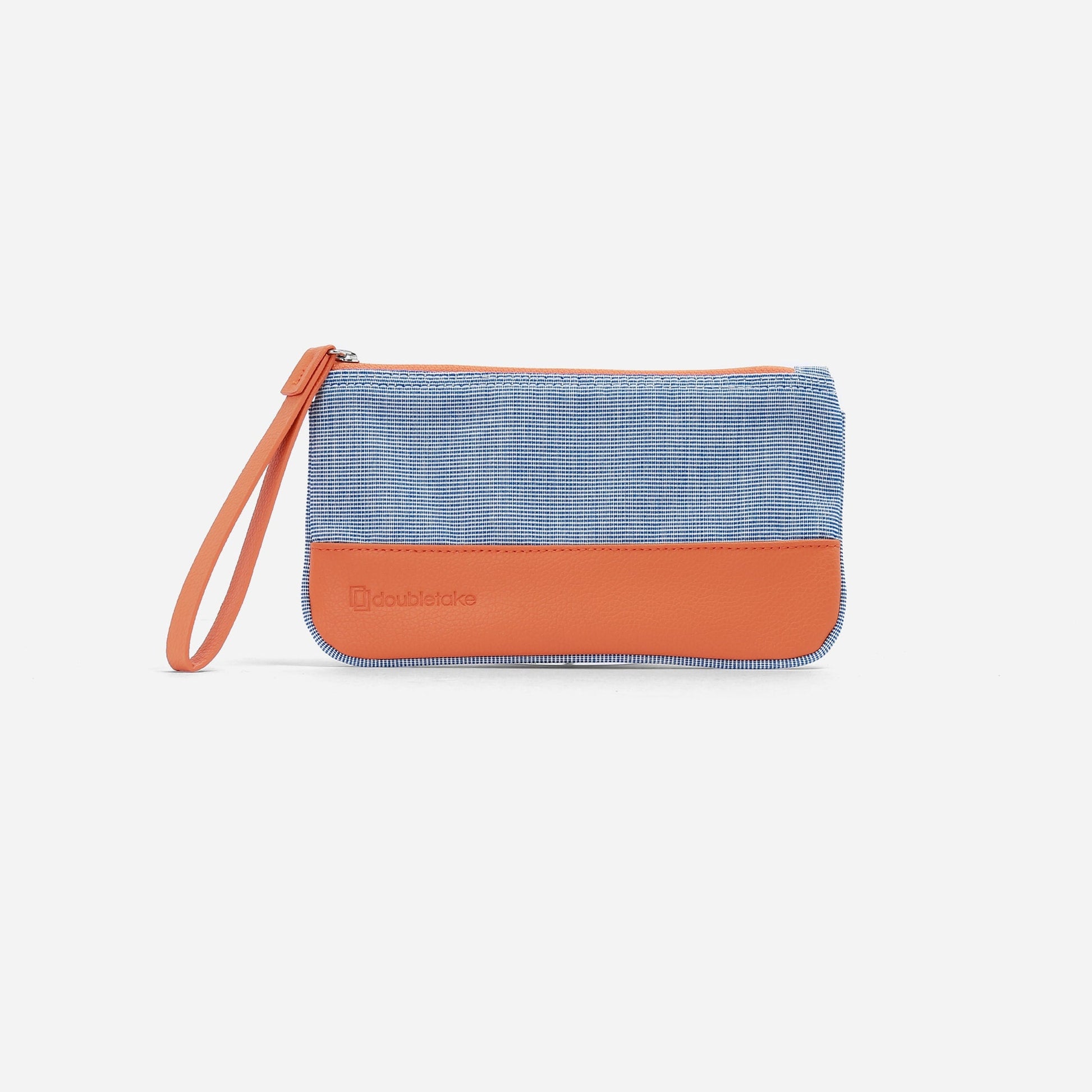 Wells Wristlet Royal & Tangerine