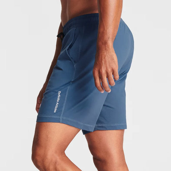 Man wearing athletic shorts. 