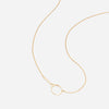 Tennis Racquet Necklace Gold