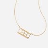 Tennis Court Necklace Gold