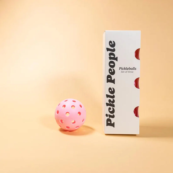 Set of 3 pink pickleballs