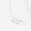 Tennis Court Necklace Silver