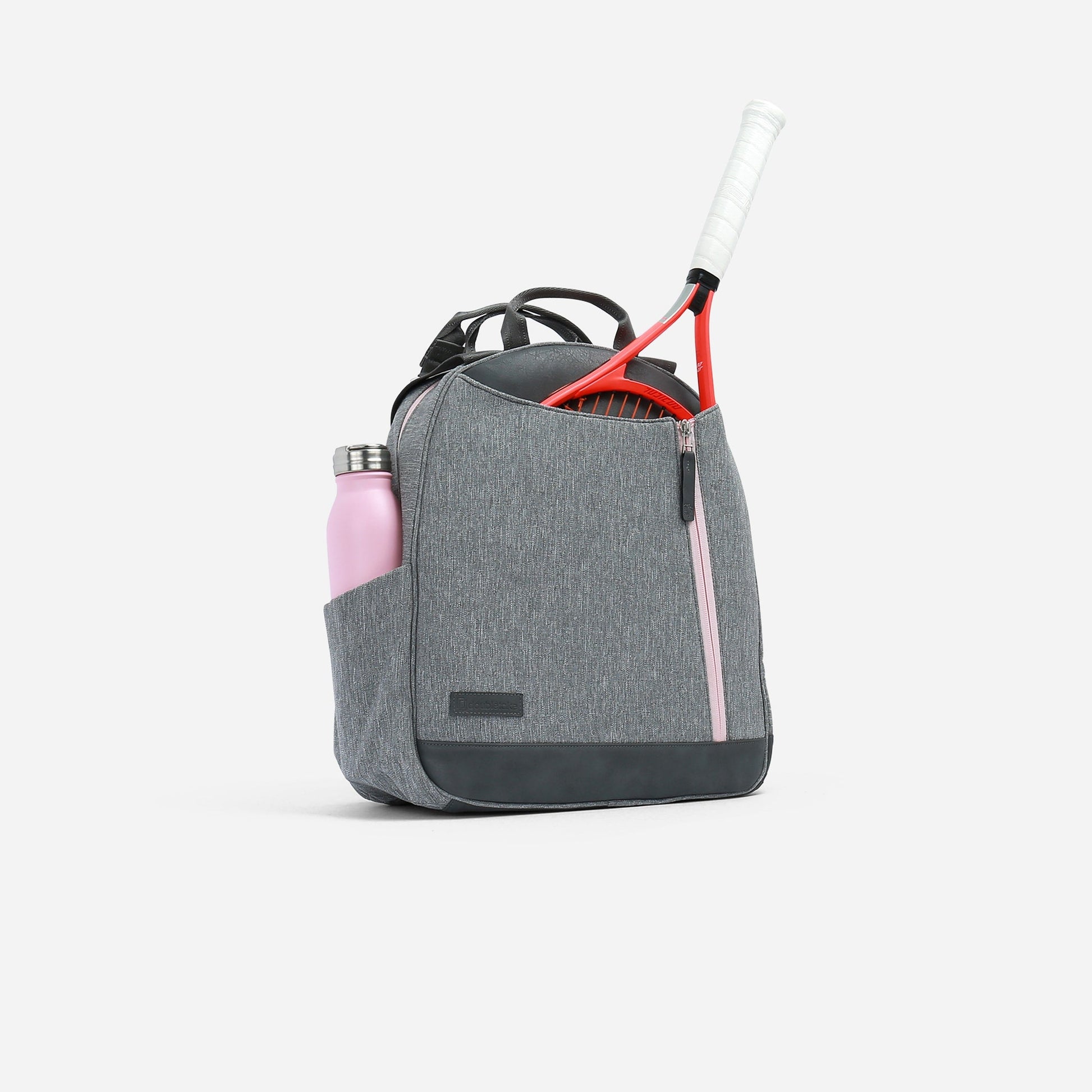 Melbie Junior Tennis Backpack / Tote Grey & Blush