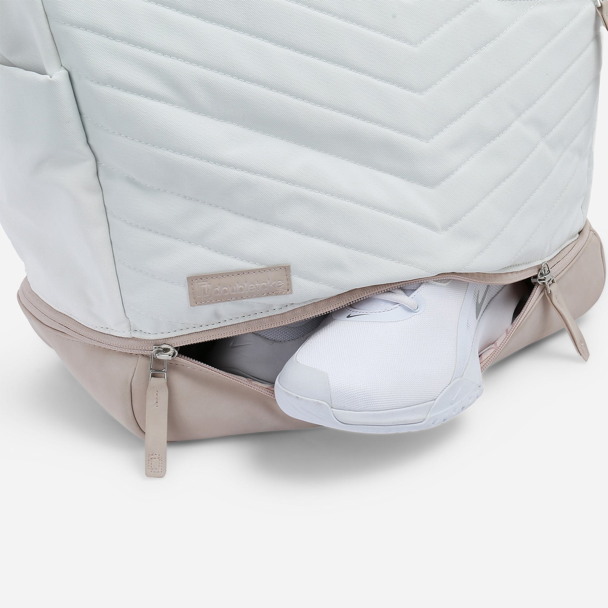 Parisii Tennis Tote Dove White & Cashmere